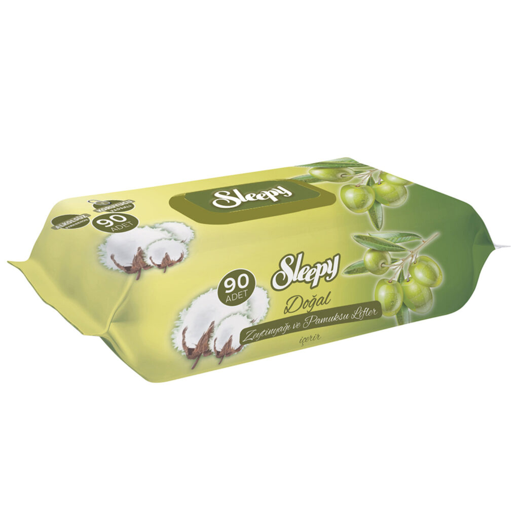 Sleepy Islak Havlu Zeytinyağlı 90Lı