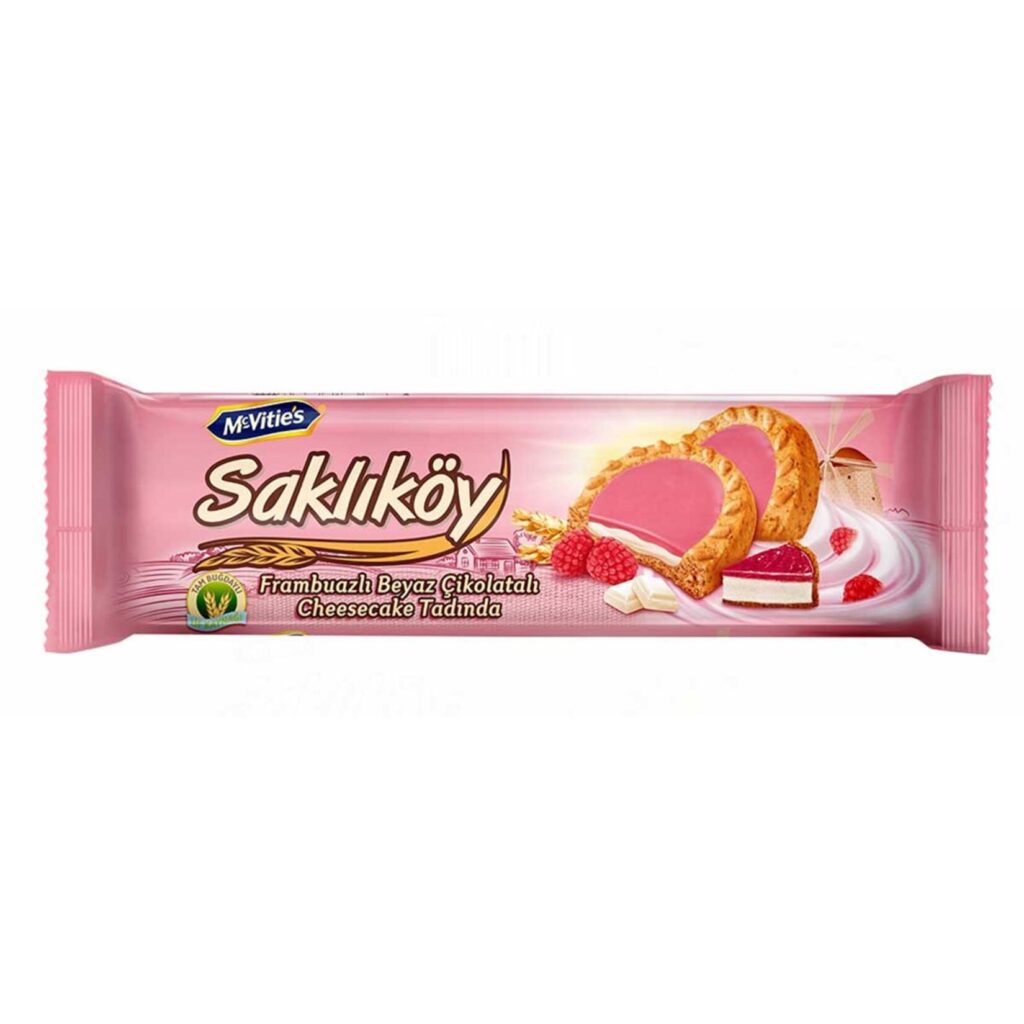 Ülker Saklıköy Frambuazlı Bisküvi 100Gr