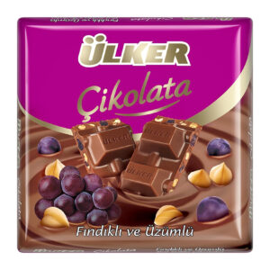 Ülker Fındıklı Ve Üzümlü Çikolata 60Gr