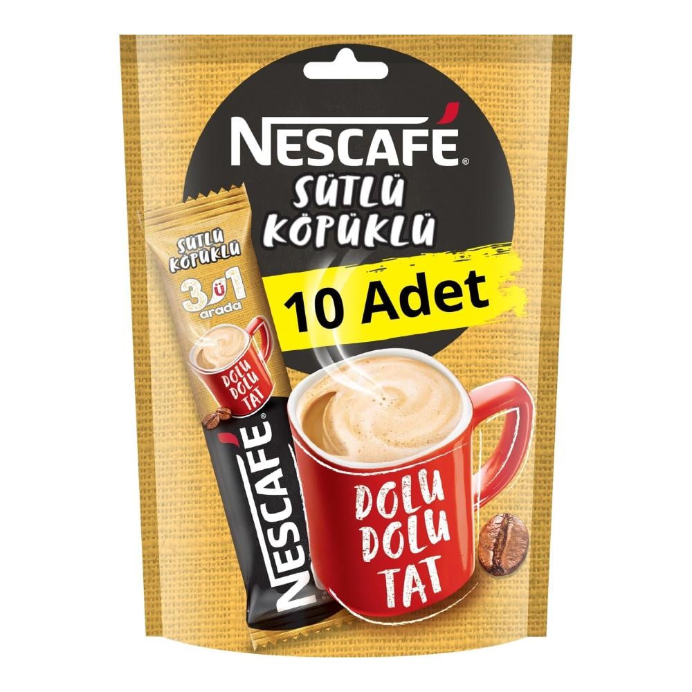 Nescafe Sütlü Köpüklü 10 Lu Paket