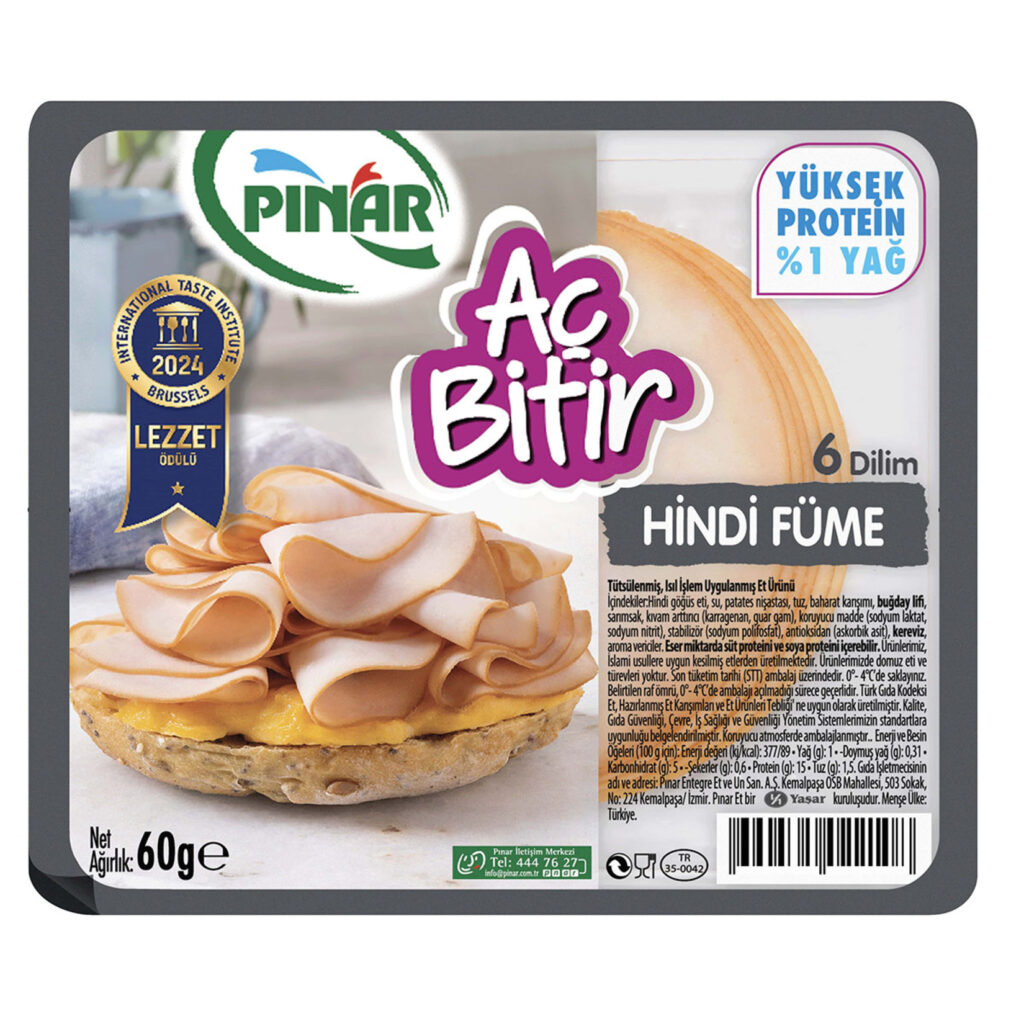 Pınar Aç Bitir Hindi Füme 60 Gr