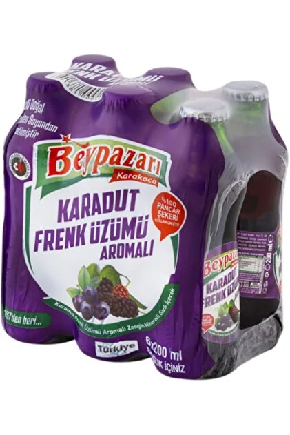 Beypazarı Karadut Frenk Üzümü Maden Suyu 6 Lı Pk.