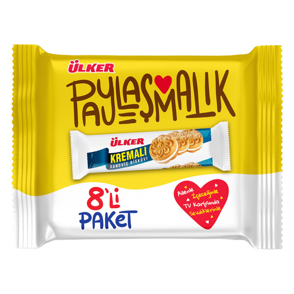 Ülker Kremalı Sandiviç Bisküvi 8Li 488Gr