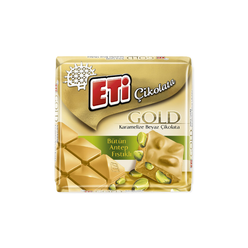 Eti Çikolata Gold Antep Fıstıklı 60Gr
