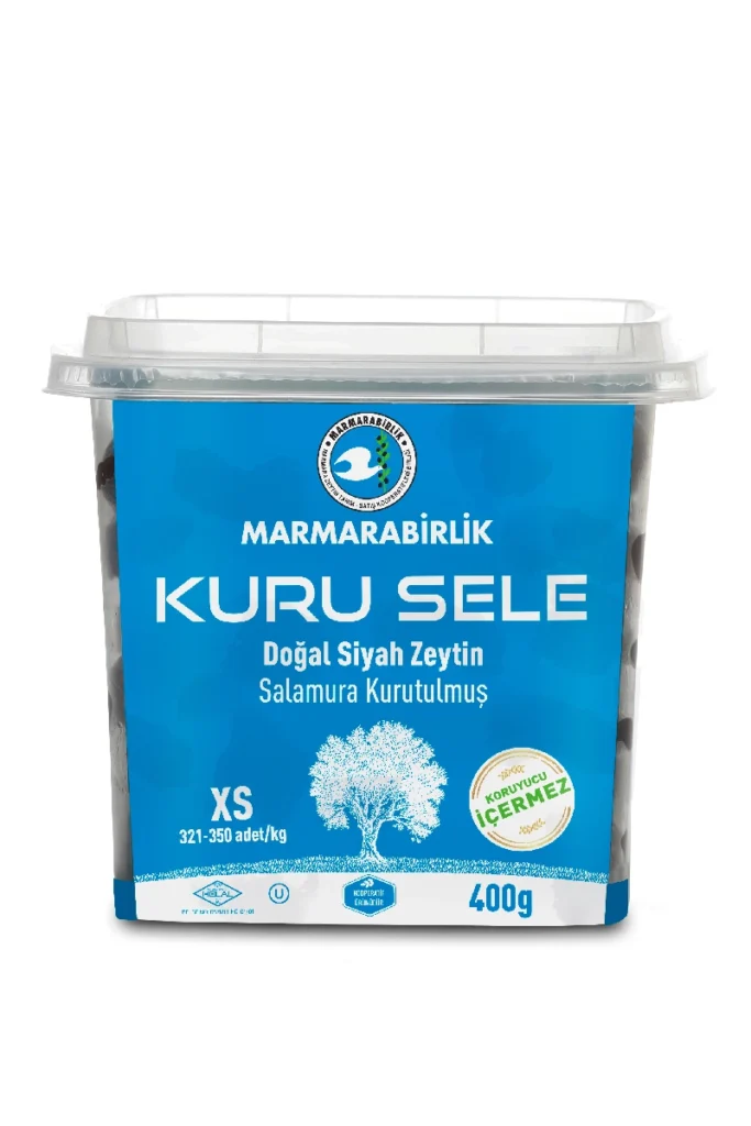 Marmarabirlik Siyah Zeytin Kuru Sele Xs 400 Gr