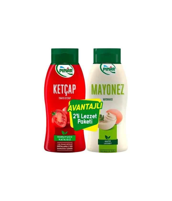 Pınar Ketçap+ Mayonez 2 Li Avantaj Set 350+420 Gr