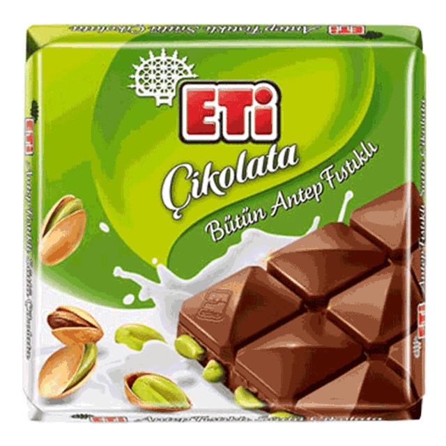 Eti Çikolata Antep Fıstıklı Kare 60Gr