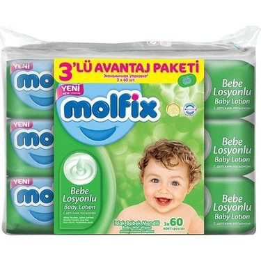 Molfix 60 Lı Islak Havlu Avantaj Paket 3 Lü