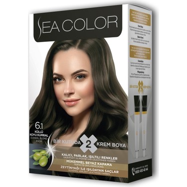 Sea Color Kit Küllü Koyu Kumral 6.1 2X50Ml