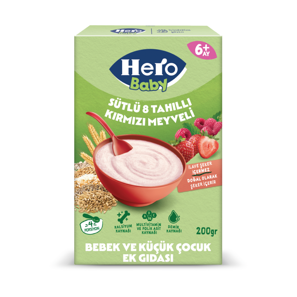 Hero Baby Kırmızı Meyveli Sütlü 200 Gr