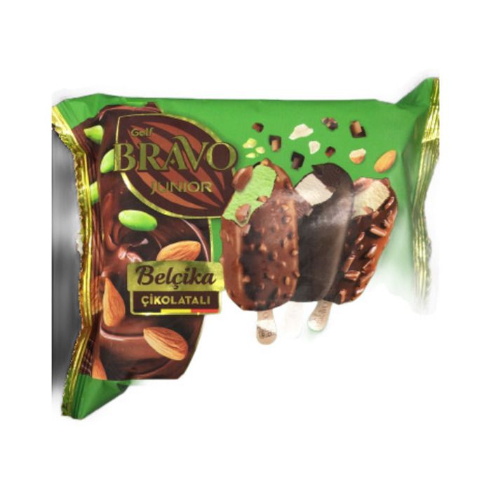 Golf Bravo Antep Fıstığı Badem Belçika Çikolatalı 360Gr