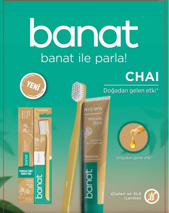Banat Chai Avantaj Paket Diş Macunu+Diş Fırçası