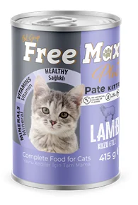 Free Max Kedi Maması Konserve Ezme Kuzu Etli 400 Gr