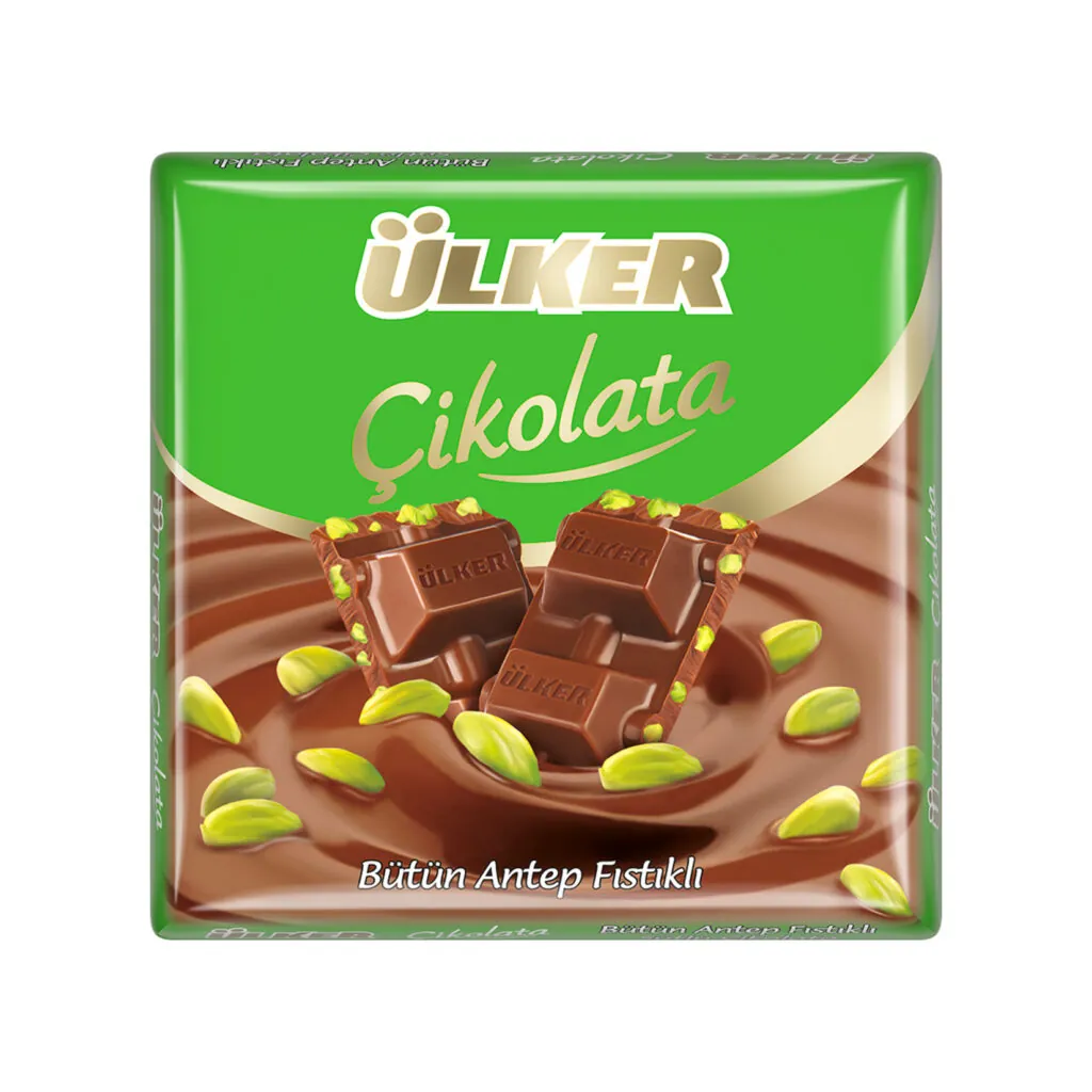 Ülker Bütün Antep Fıstıklı Çikolata 65Gr