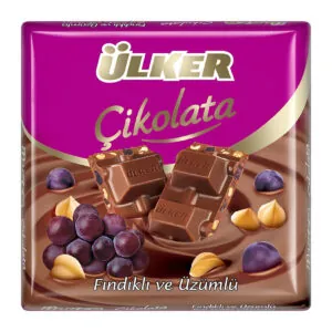 Ülker Fındıklı Ve Üzümlü Çikolata 60Gr