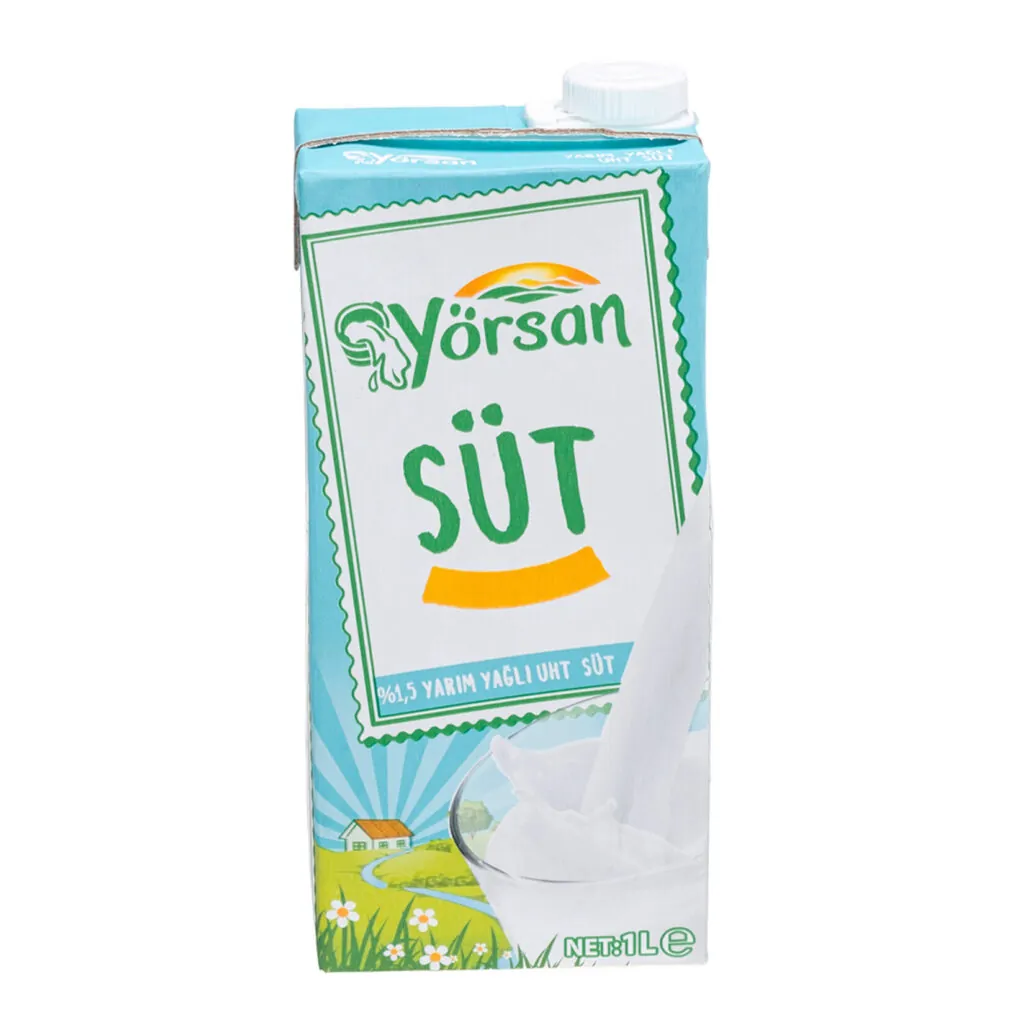 Yörsan Yarım yağlı Süt 1 Lt