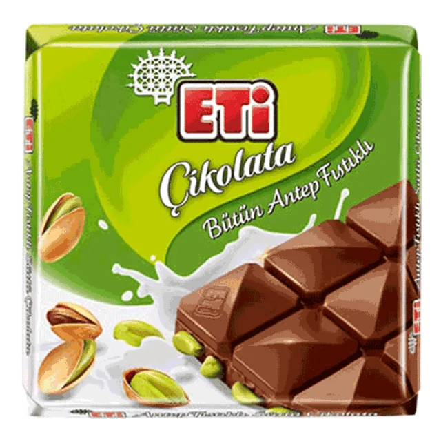 Eti Çikolata Antep Fıstıklı Kare 60Gr