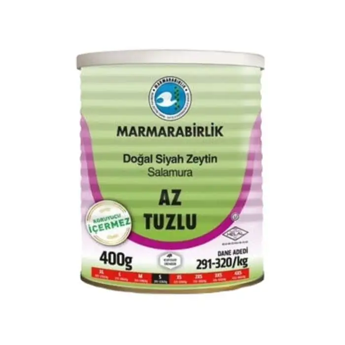 Marmarabirlik Az Tuzlu Siyah Zeytin 400 Gr