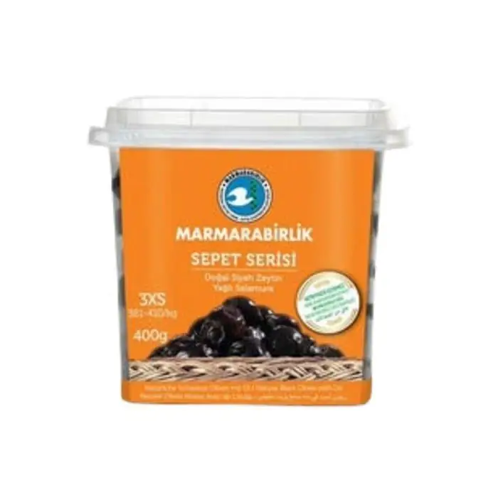 Marmarabirlik Sepet Serisi Sele Zeytin Siyah 3xS 400 Gr