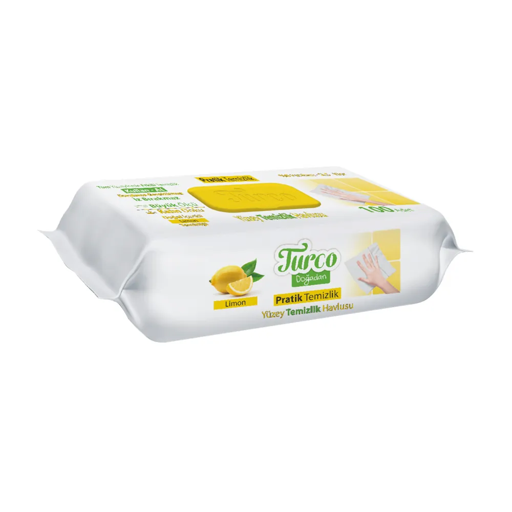 Baby Turco Yüzey temizlik Havlusu Limon 100 Lü